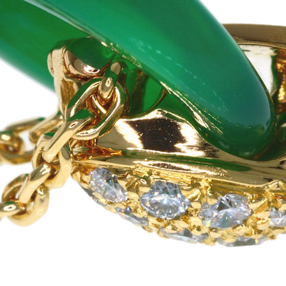 Van Cleef & Arpels Angelic Chalcedony Diamond Necklace 18k Yellow Gold — view 6