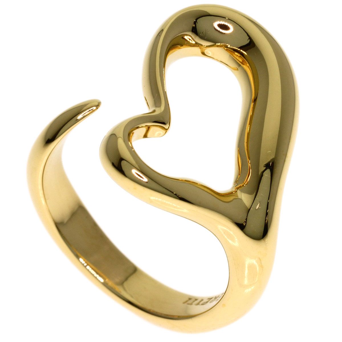 Tiffany & Co Open Heart Ring 18k Yellow Gold