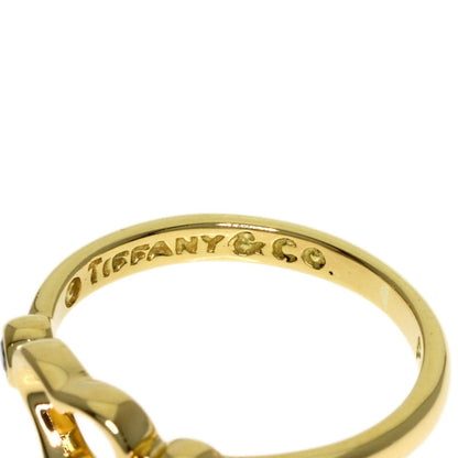 Tiffany & Co Open Heart Diamond Ring 18k Yellow Gold — view 6