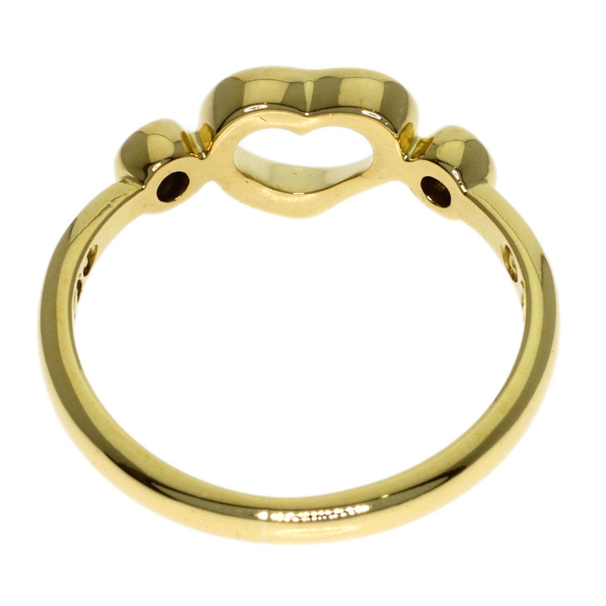 Tiffany & Co Open Heart Diamond Ring 18k Yellow Gold — view 4