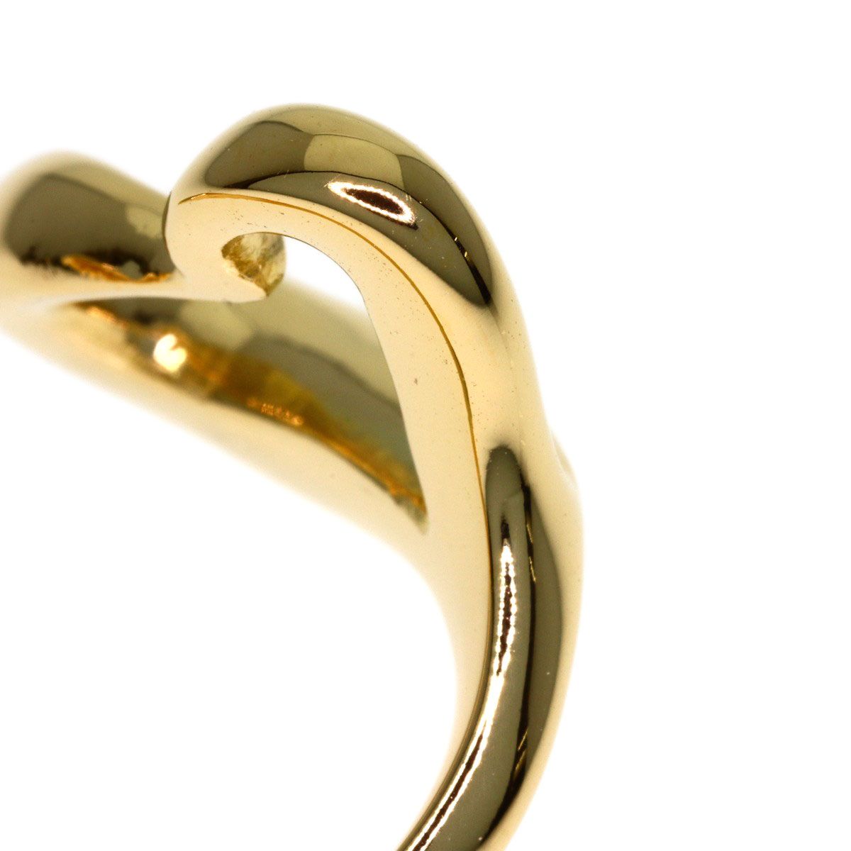 Tiffany & Co Open Heart Ring 18k Yellow Gold — view 7