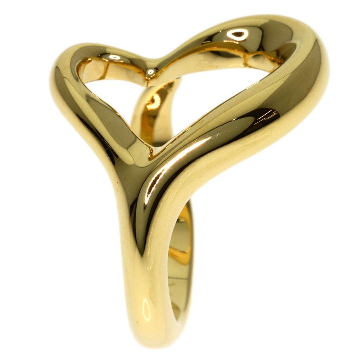 Tiffany & Co Open Heart Ring 18k Yellow Gold — view 3