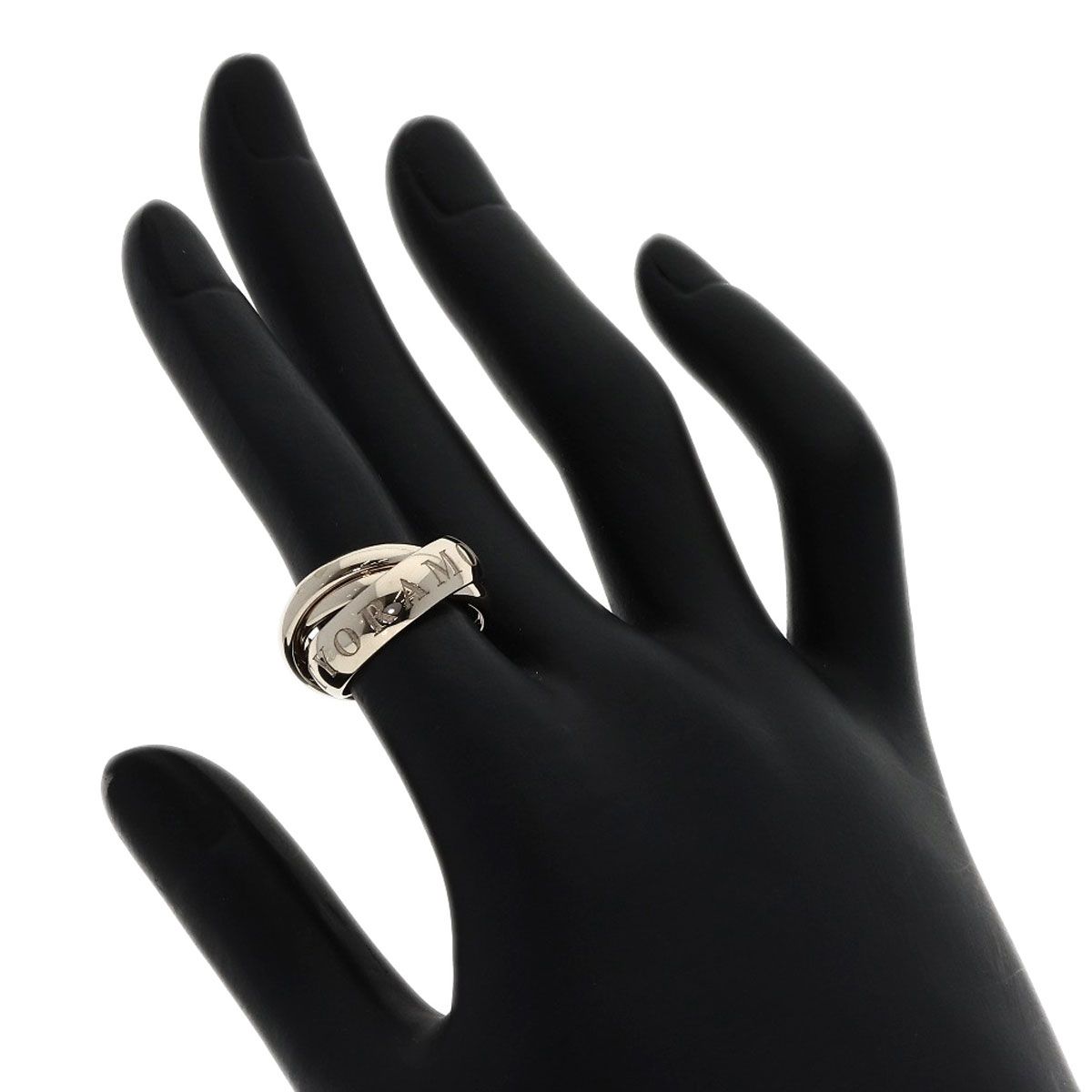 Cartier Trinity Christmas Limited 47 Ring 18k White Gold — view 5
