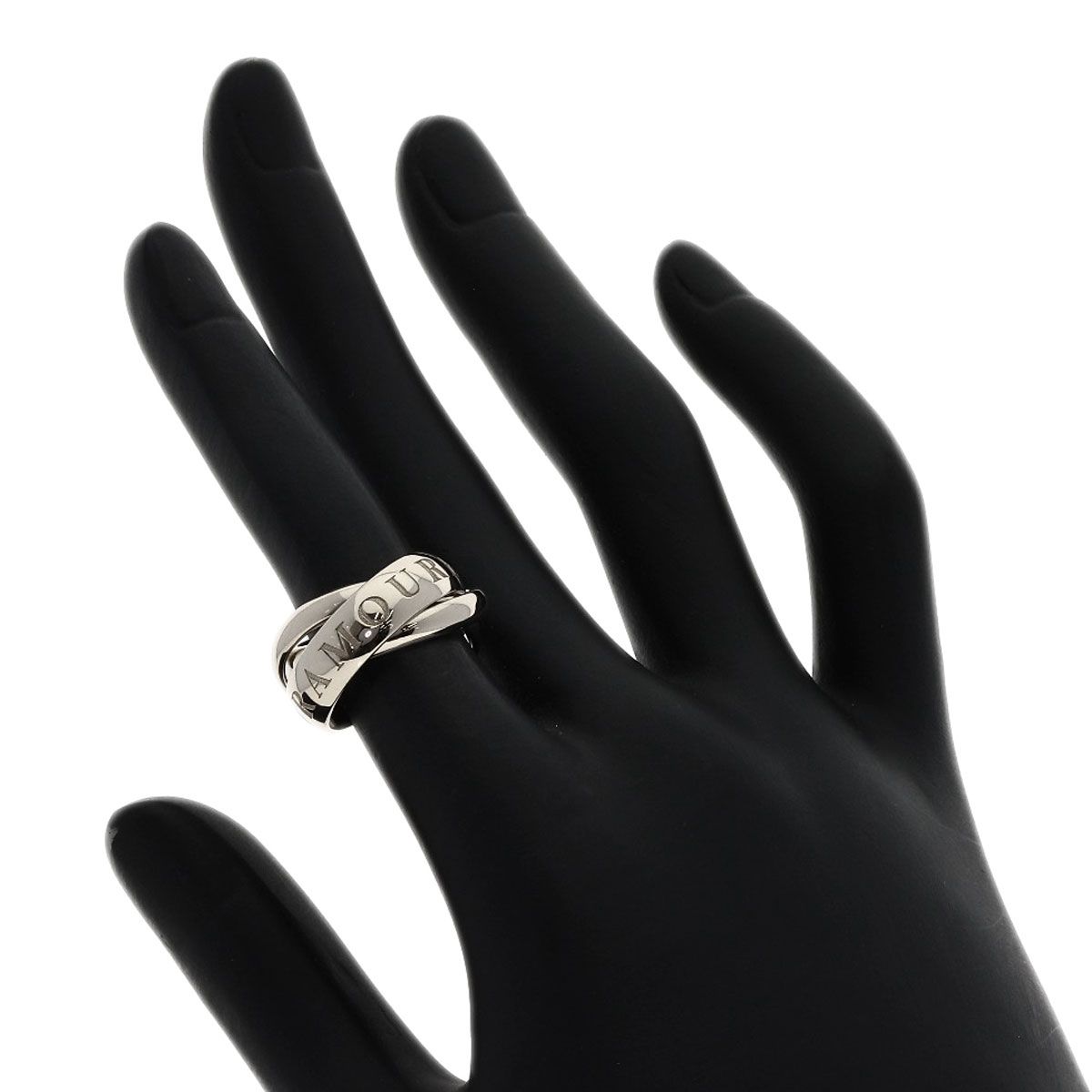 Cartier Trinity Christmas Limited 47 Ring 18k White Gold — view 5
