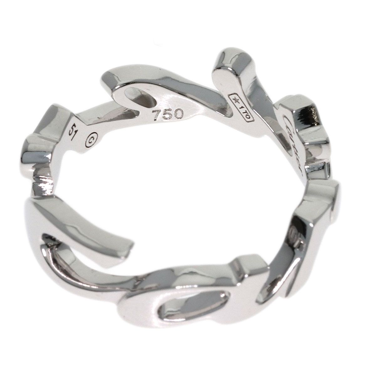 Cartier Signature Christmas Limited 51 Ring 18k White Gold — view 4