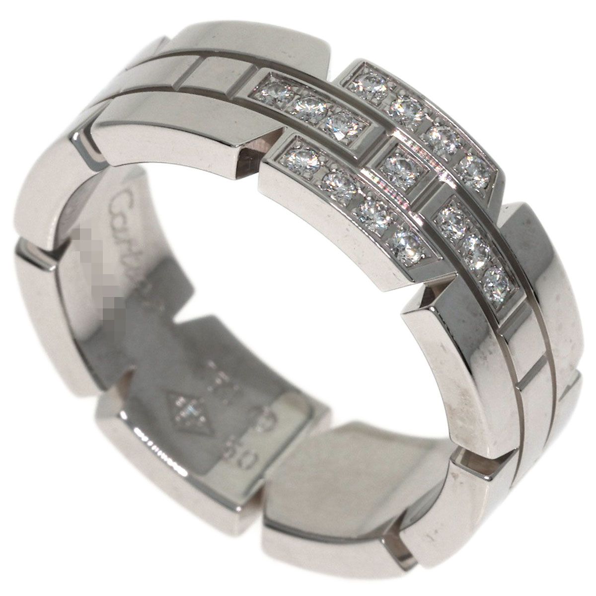 Cartier Tank Francaise SM 50 Ring 18k White Gold