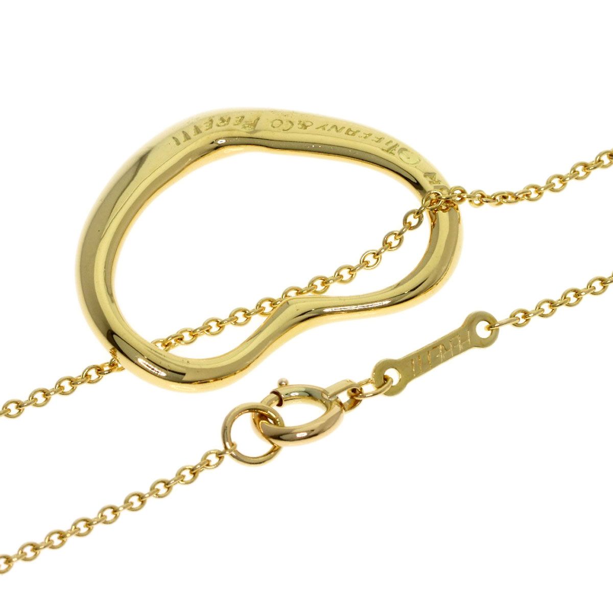 Tiffany & Co Open Heart Necklace 18k Yellow Gold — view 2