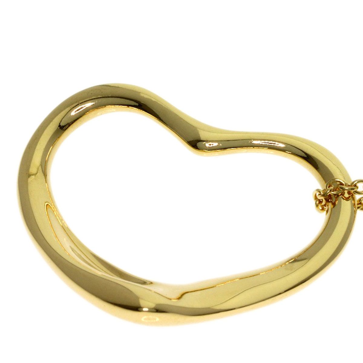 Tiffany & Co Open Heart Necklace 18k Yellow Gold — view 5