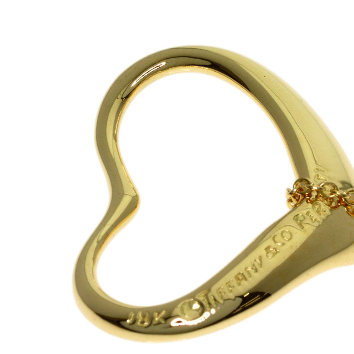 Tiffany & Co Open Heart Necklace 18k Yellow Gold — view 7