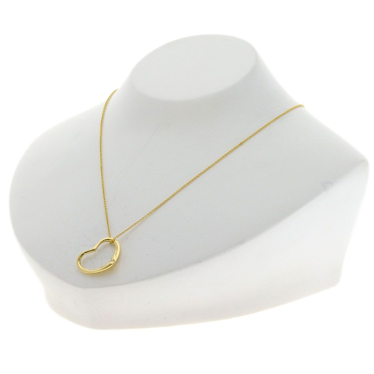 Tiffany & Co Open Heart Necklace 18k Yellow Gold — view 4
