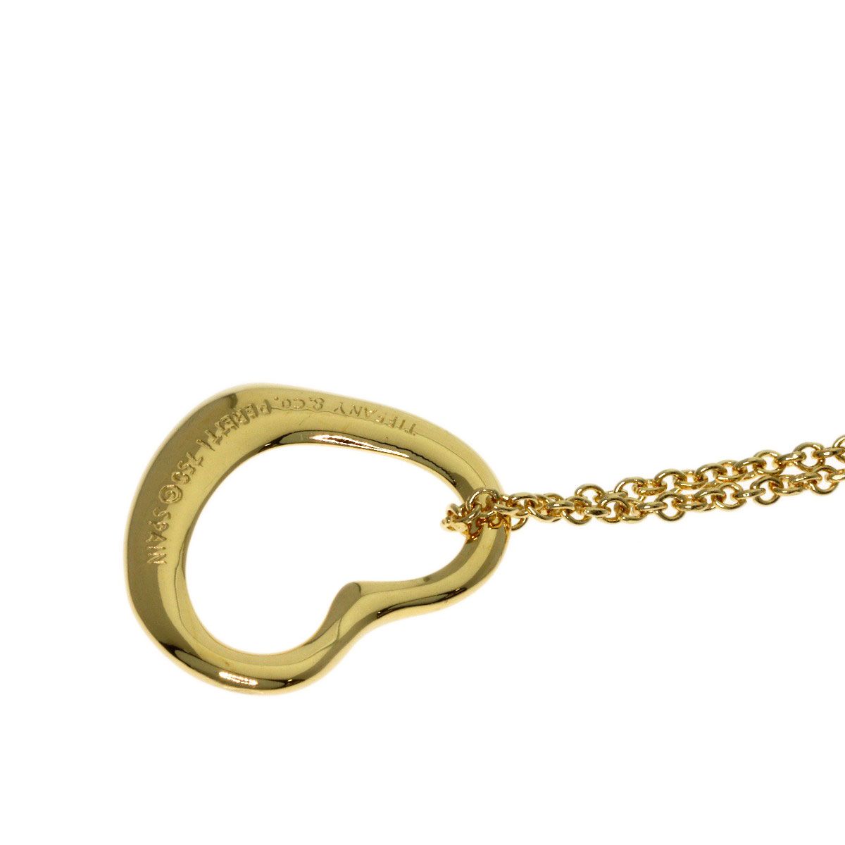Tiffany & Co Open Heart Necklace 18k Yellow Gold — view 5
