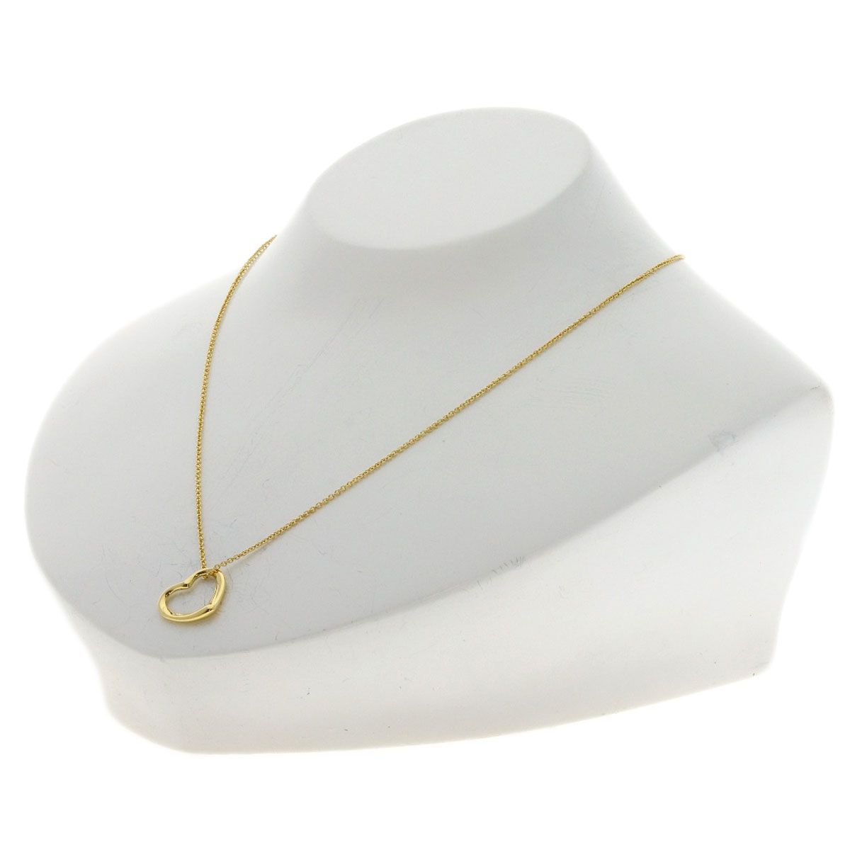 Tiffany & Co Open Heart Necklace 18k Yellow Gold — view 4