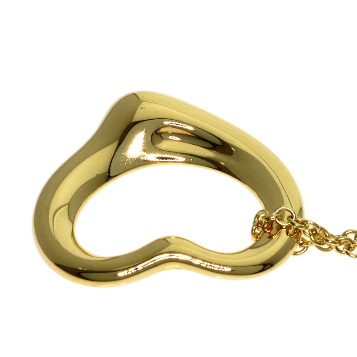 Tiffany & Co Open Heart Necklace 18k Yellow Gold — view 5