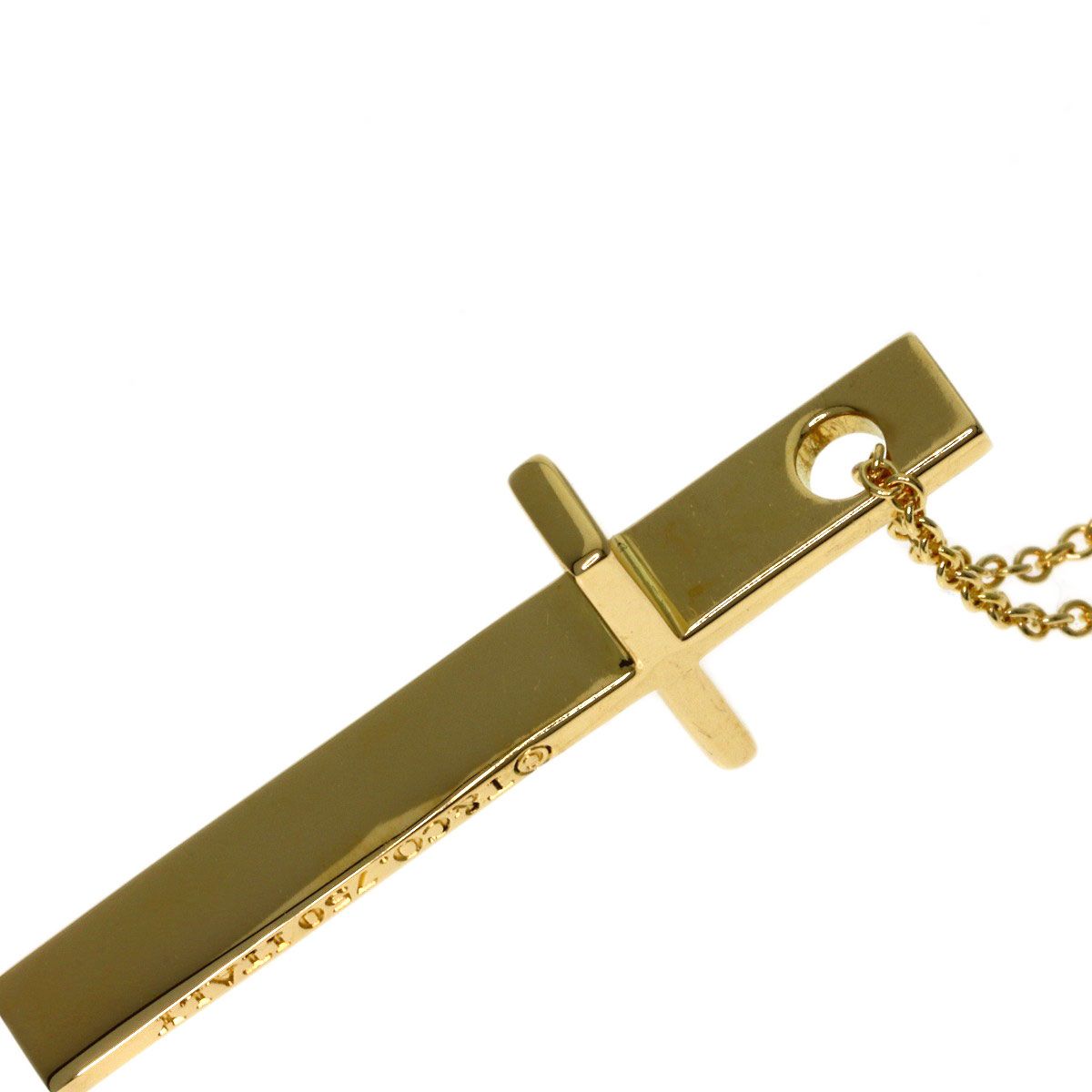 Tiffany & Co Cross Necklace 18k Yellow Gold — view 6