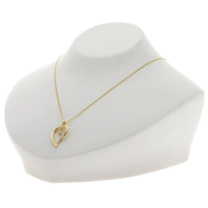 Tiffany & Co Leaf Heart Diamond Necklace 18k Yellow Gold — view 4