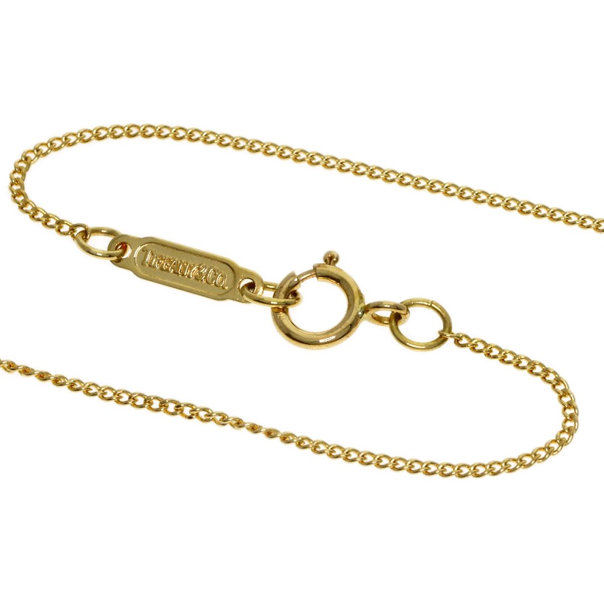 Tiffany & Co Leaf Heart Diamond Necklace 18k Yellow Gold — view 3