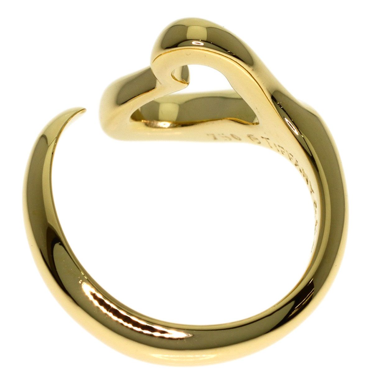 Tiffany & Co Open Heart Ring 18k Yellow Gold — view 4