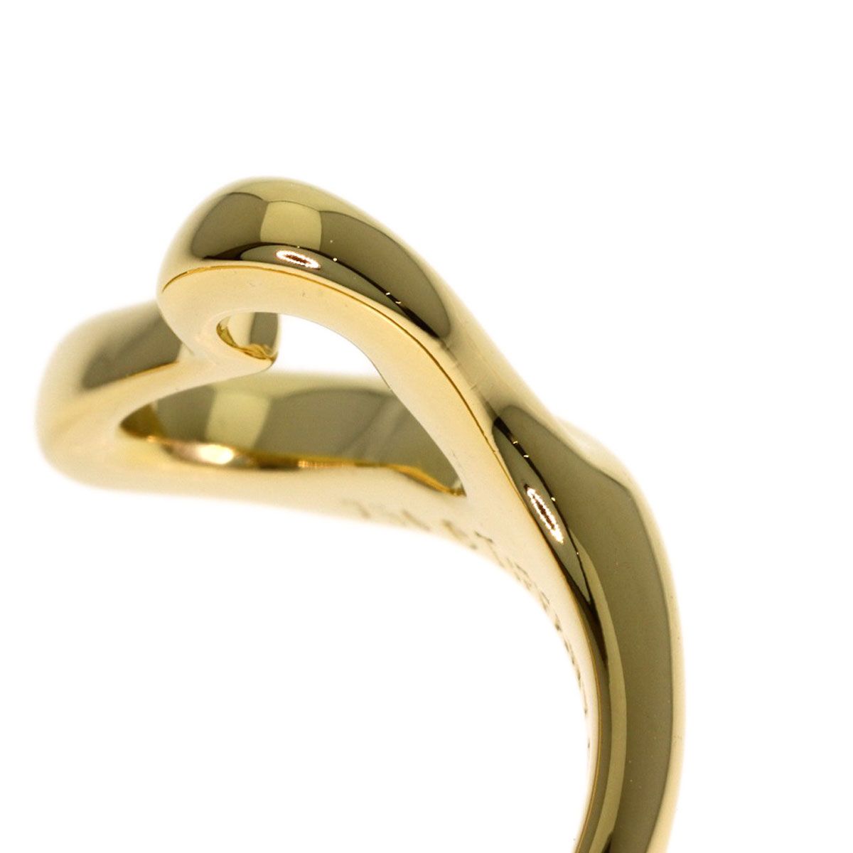 Tiffany & Co Open Heart Ring 18k Yellow Gold — view 7