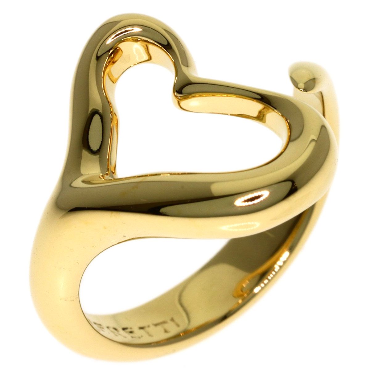 Tiffany & Co Open Heart Ring 18k Yellow Gold — view 2