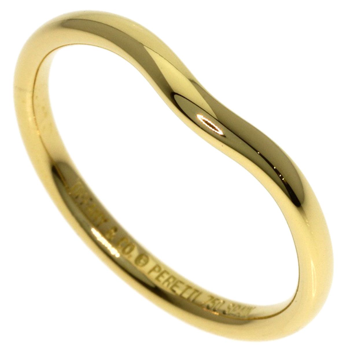 Tiffany & Co Curved Band Ring 18k Yellow Gold