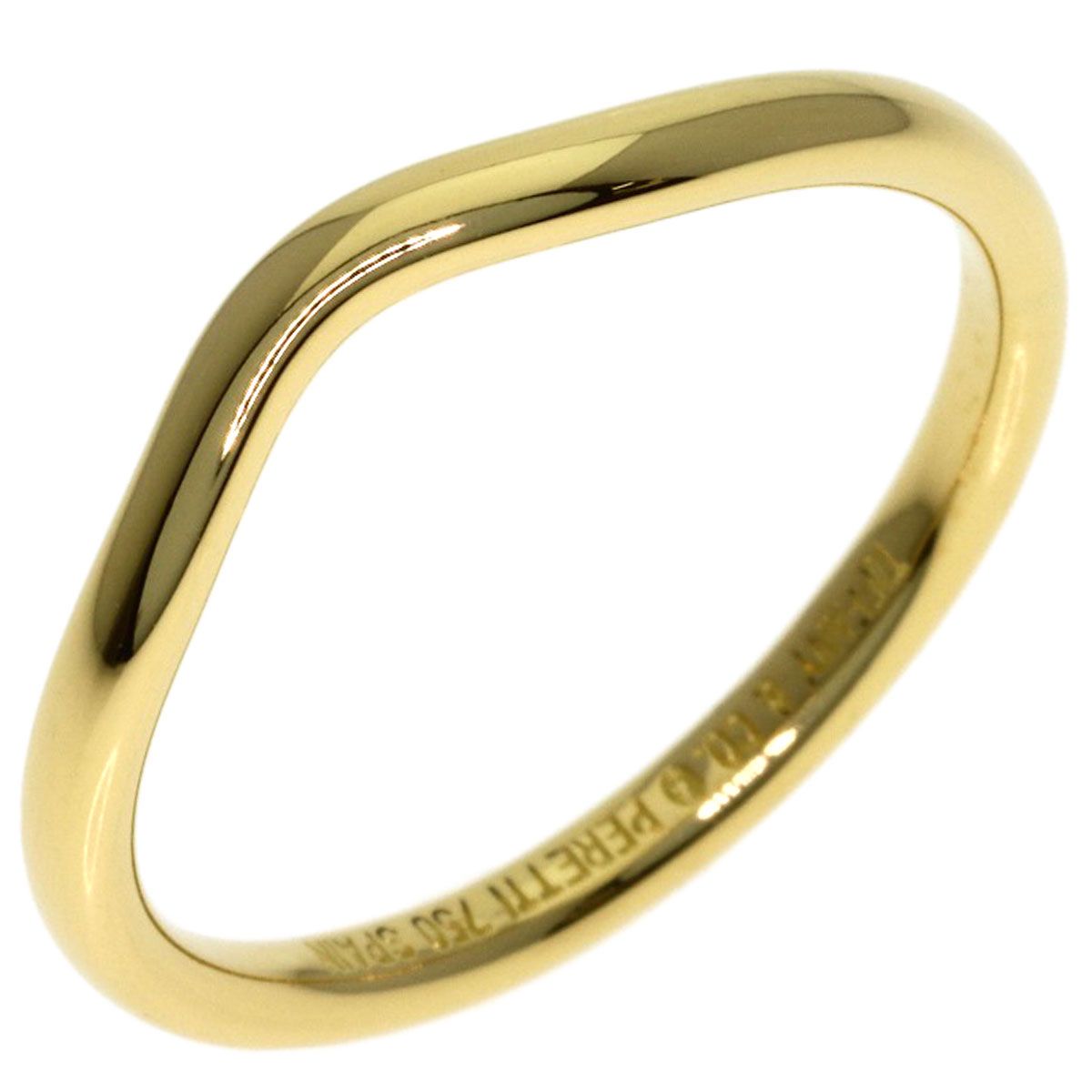 Tiffany & Co Curved Band Ring 18k Yellow Gold — view 2