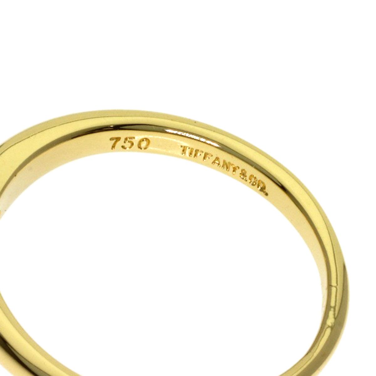 Tiffany & Co Curved Band Emerald Ring 18k Yellow Gold — view 5