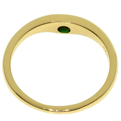 Tiffany & Co Curved Band Emerald Ring 18k Yellow Gold — view 4