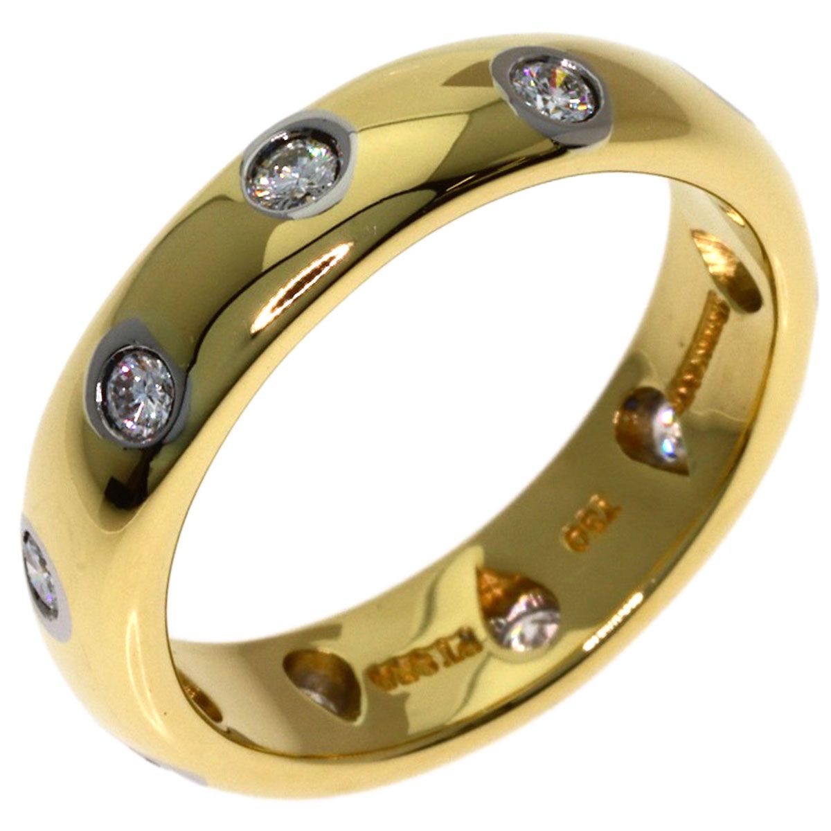 Tiffany & Co Dots Diamond Ring 18k Yellow Gold — view 2