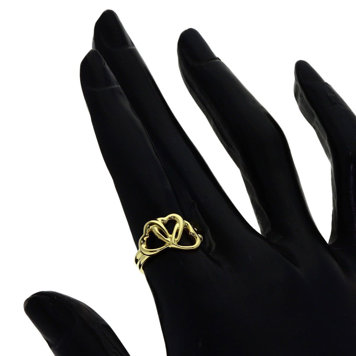 Tiffany & Co Triple Heart Ring 18k Yellow Gold — view 7
