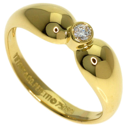 Tiffany & Co Double Teardrop Diamond Ring 18k Yellow Gold