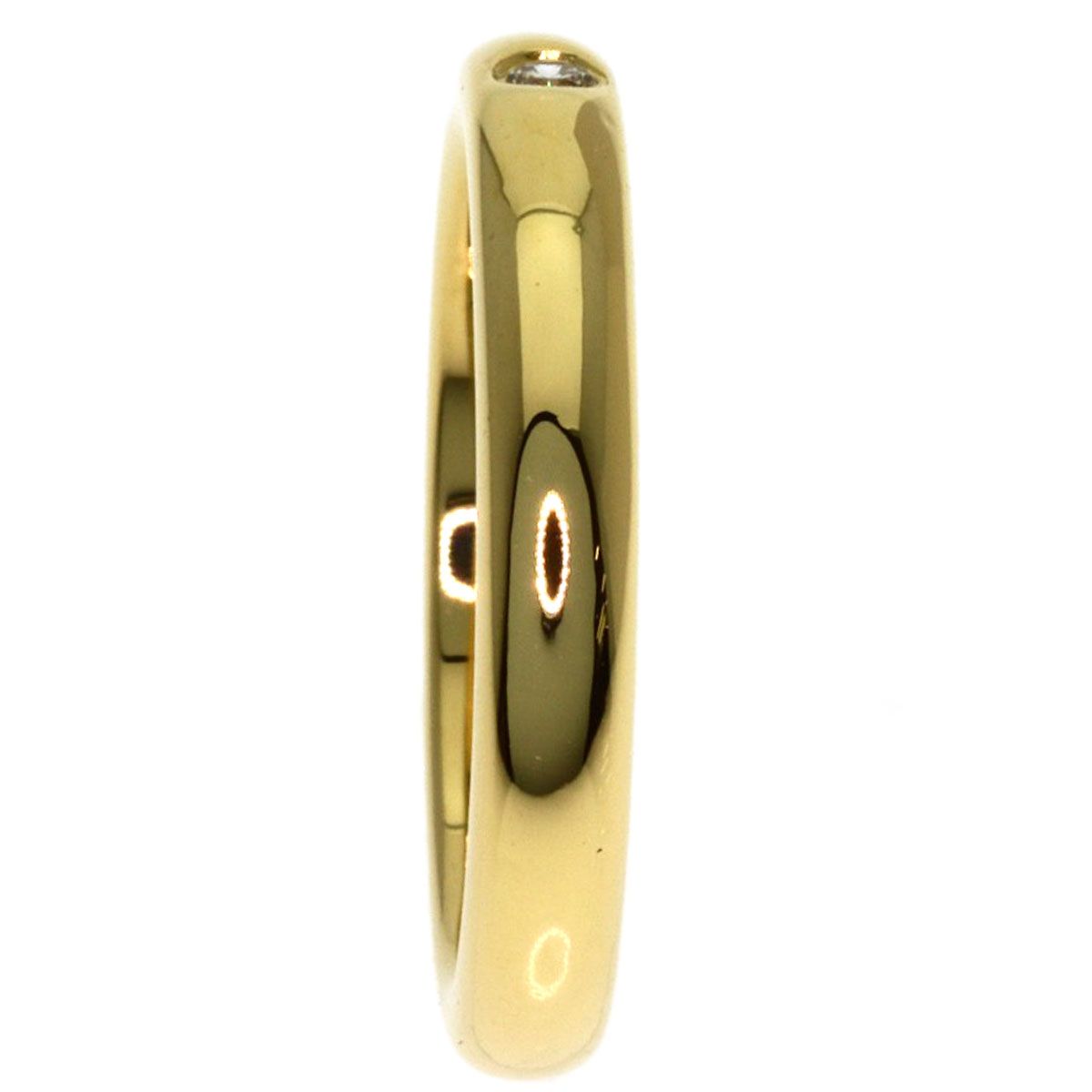 Tiffany & Co Stacking Band Diamond Ring 18k Yellow Gold — view 3
