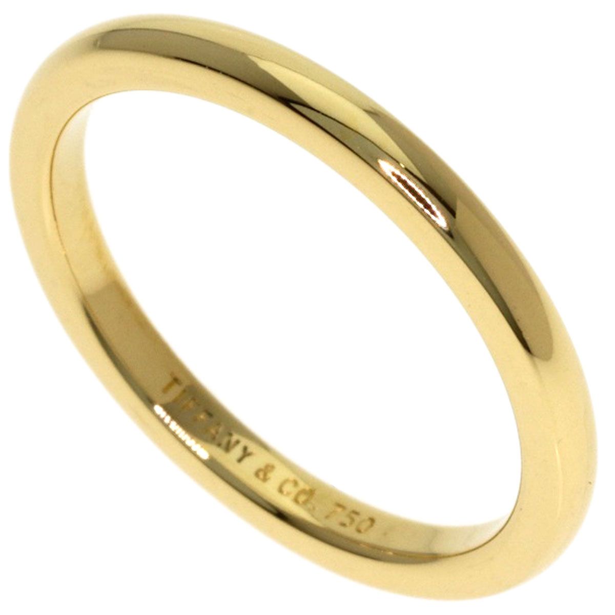 Tiffany & Co Wedding Band Ring 18k Yellow Gold