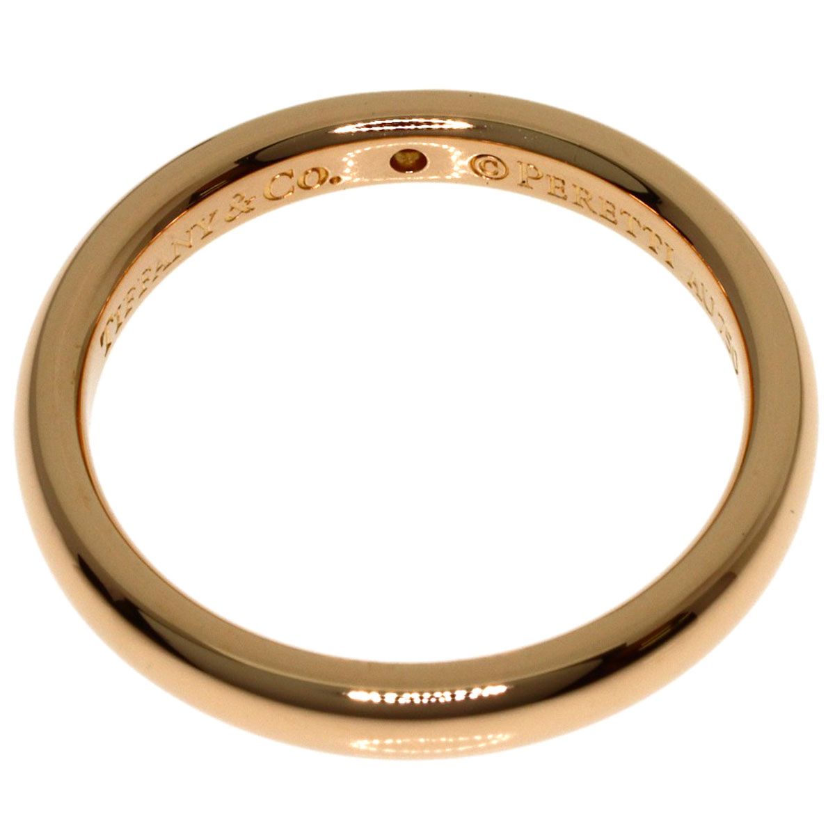 Tiffany & Co Stacking Band Diamond Ring 18k Pink Gold — view 4