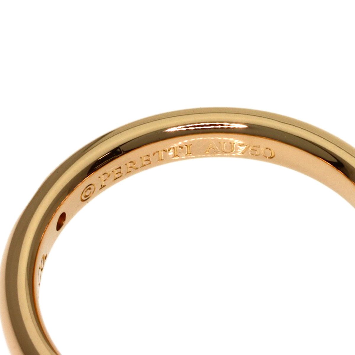 Tiffany & Co Stacking Band Diamond Ring 18k Pink Gold — view 6