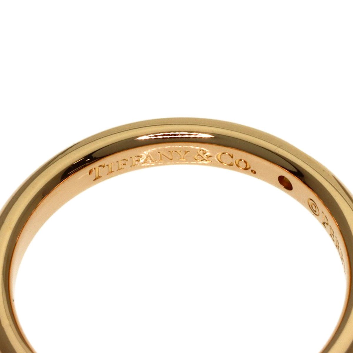 Tiffany & Co Stacking Band Diamond Ring 18k Pink Gold — view 5