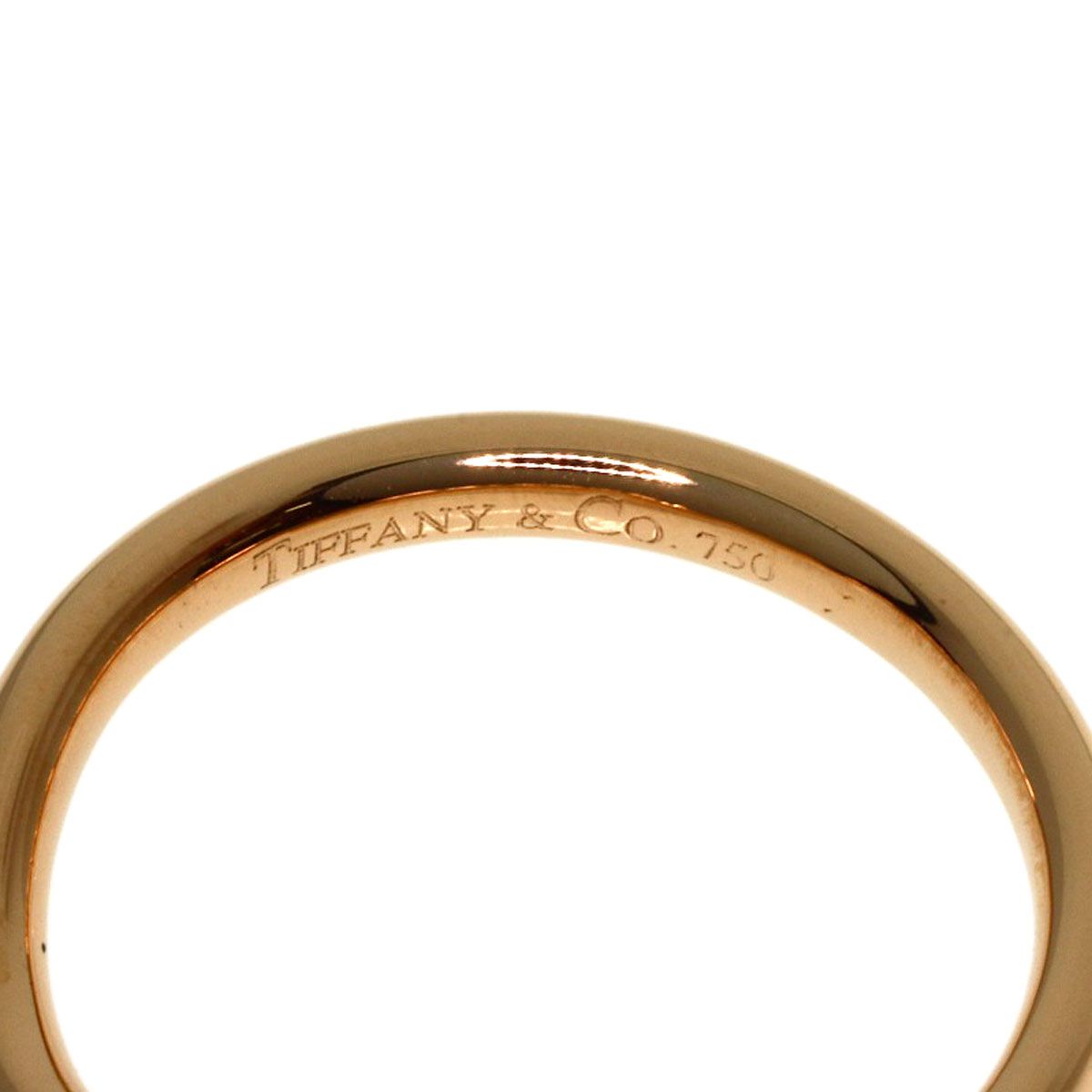 Tiffany & Co T Cube Band Diamond Ring 18k Pink Gold — view 5