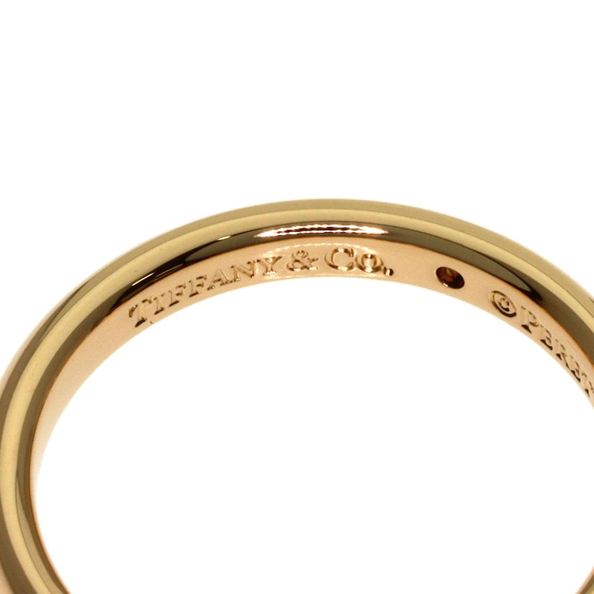 Tiffany & Co Stacking Band Diamond Ring 18k Pink Gold — view 5