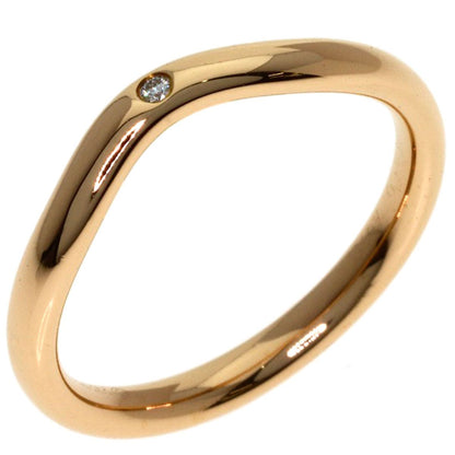 Tiffany & Co T Cube Band Diamond Ring 18k Pink Gold — view 2