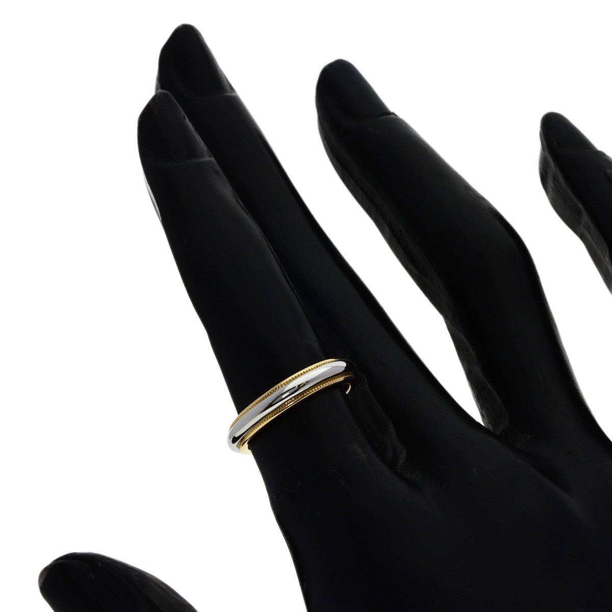 Tiffany & Co Mil Gray Ring 18k Yellow Gold — view 6