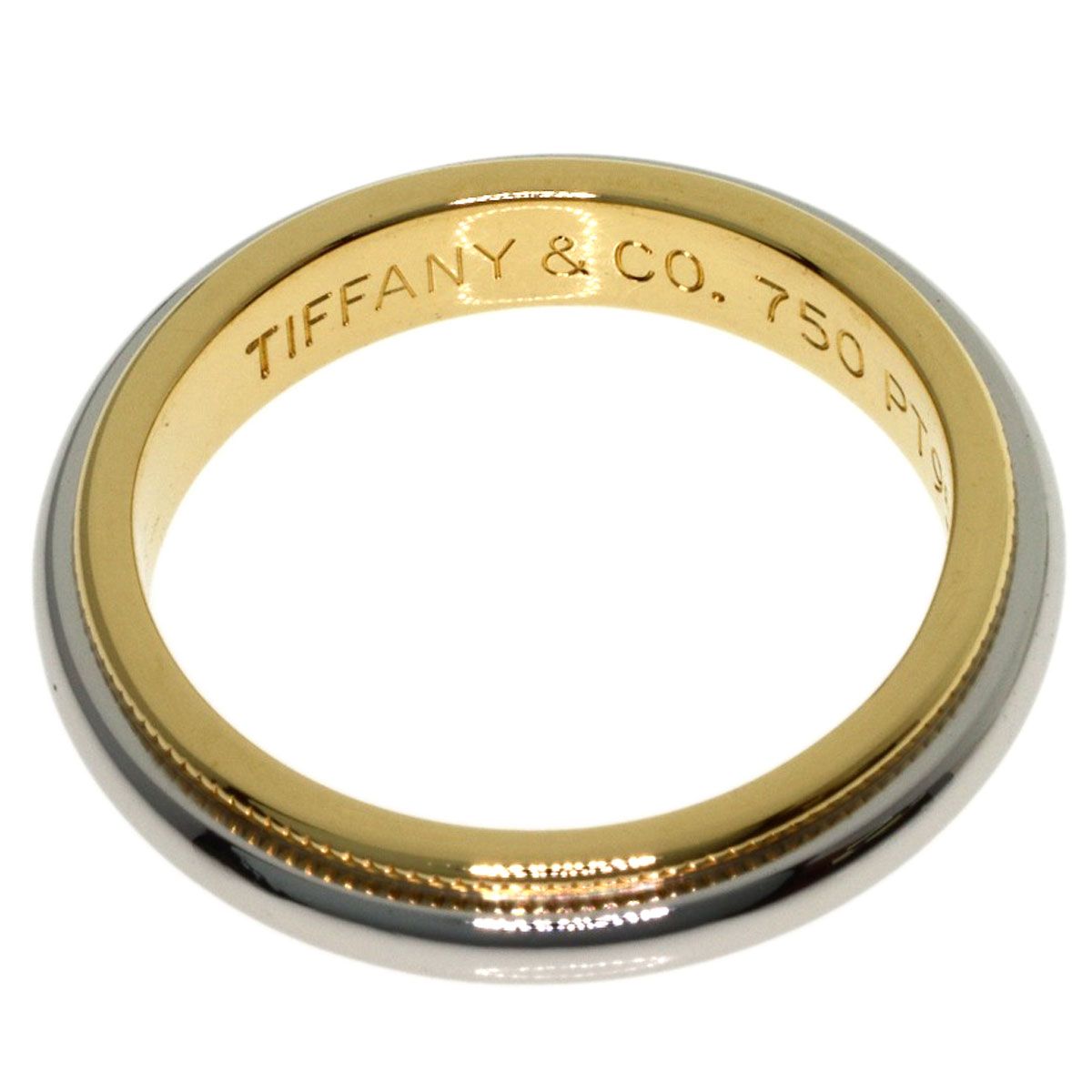 Tiffany & Co Mil Gray Ring 18k Yellow Gold — view 4