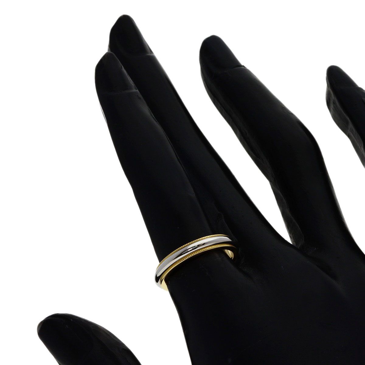 Tiffany & Co Mil Gray Ring 18k Yellow Gold — view 6