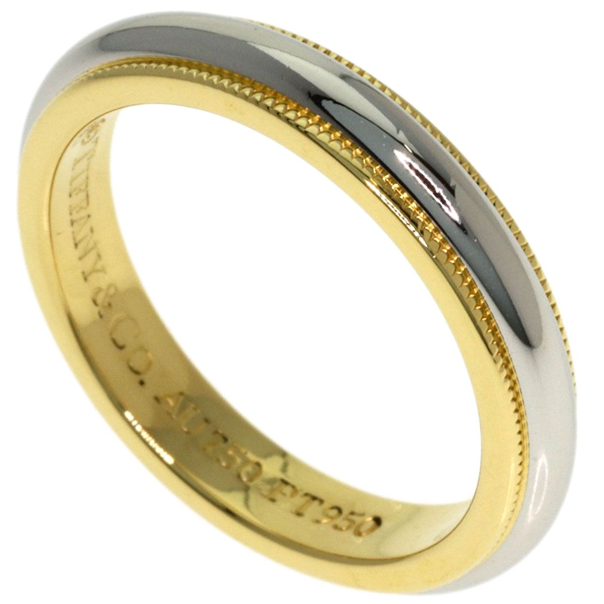 Tiffany & Co Mil Gray Ring 18k Yellow Gold