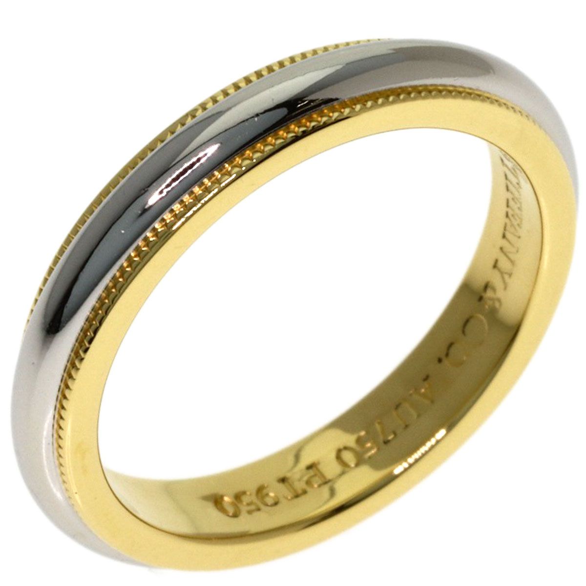 Tiffany & Co Mil Gray Ring 18k Yellow Gold — view 2
