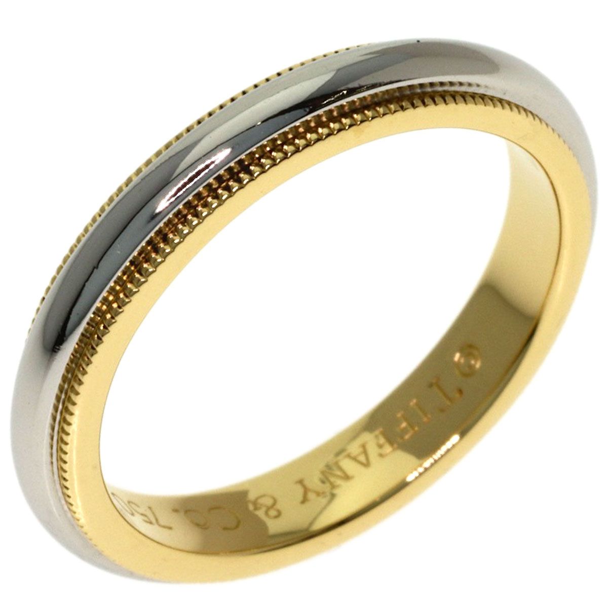 Tiffany & Co Mil Gray Ring 18k Yellow Gold — view 2