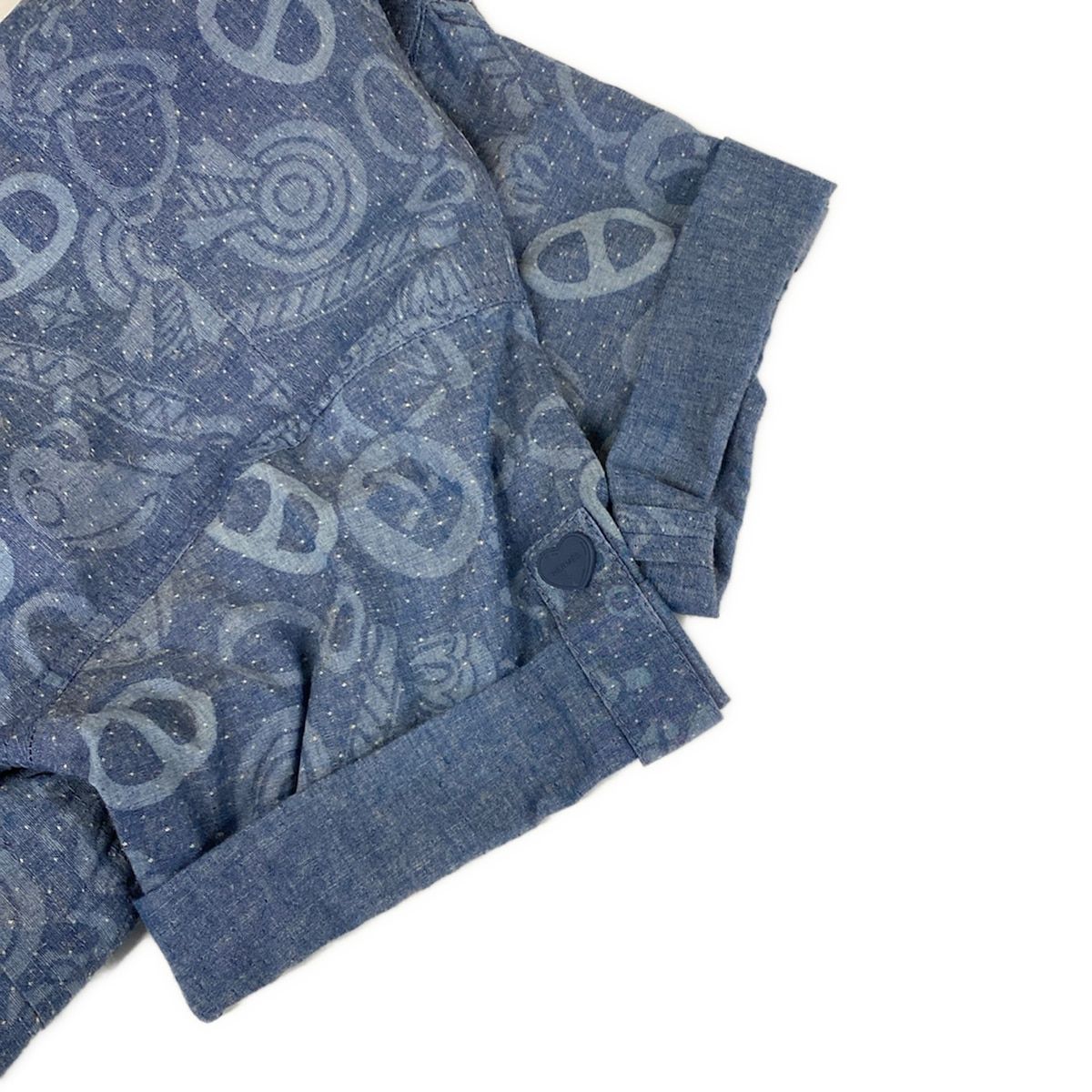 Hermes Dress 36 S Blue Short Sleeve Candy Libris Chaine D'ancre Pattern Shirt — view 5