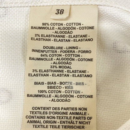 Hermes Jacket 38 M White Dark Brown Long Sleeve Chaine D'ancre Series Button — view 4