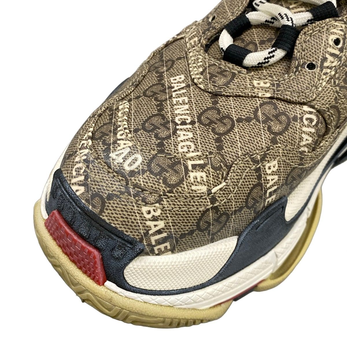 Gucci Sneakers the Hacka Project Triple S Beige White Red Collaboration GG — view 9