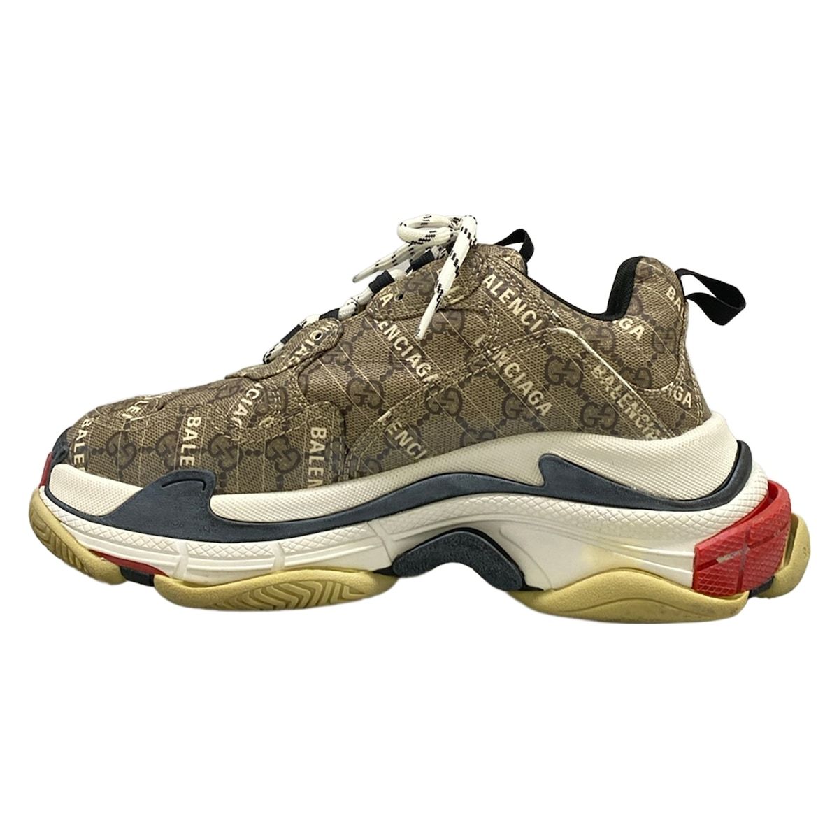 Gucci Sneakers the Hacka Project Triple S Beige White Red Collaboration GG — view 3