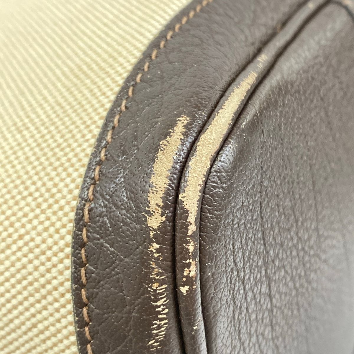 Hermes Tote Garden Party PM Beige Dark Brown — view 6