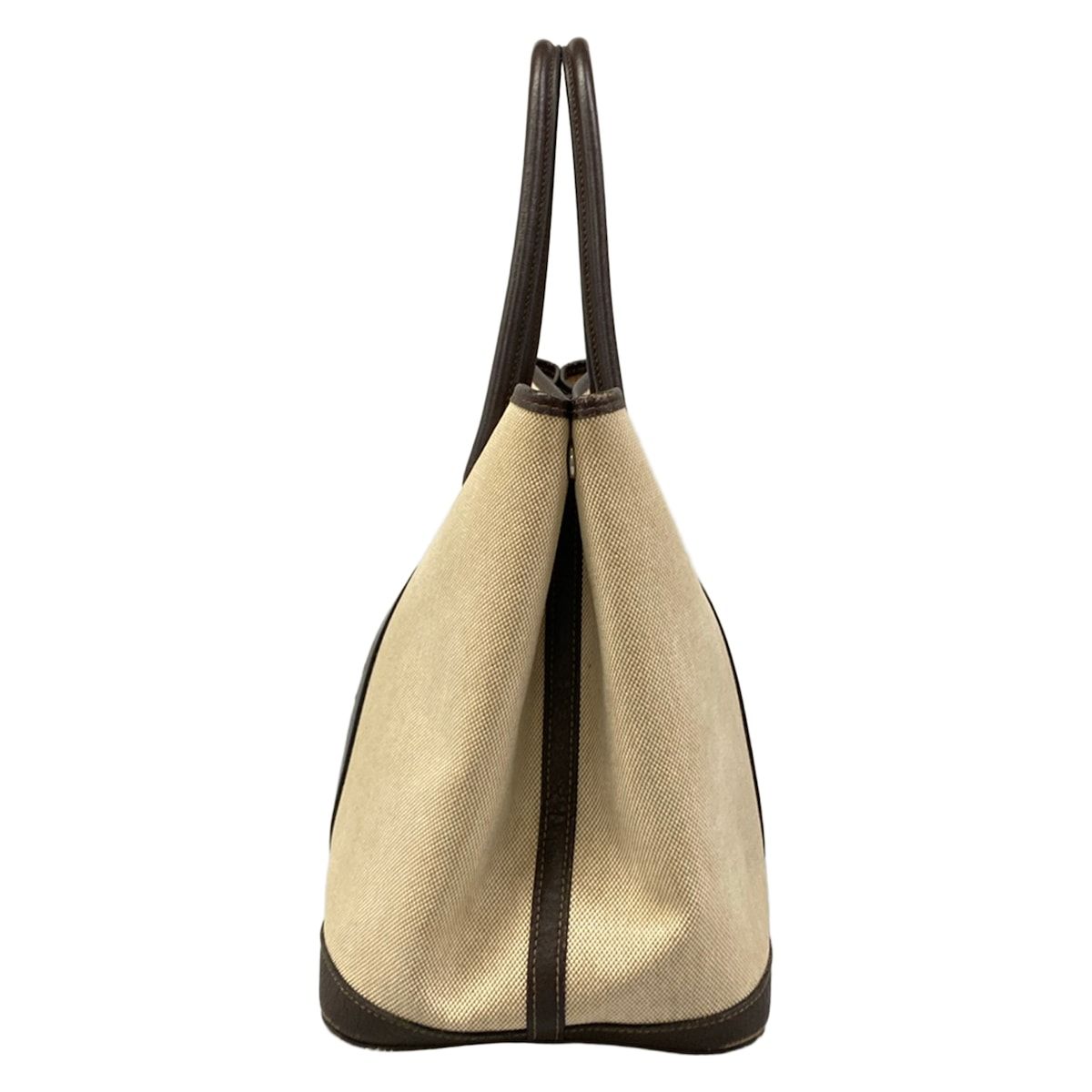 Hermes Tote Garden Party PM Beige Dark Brown — view 2
